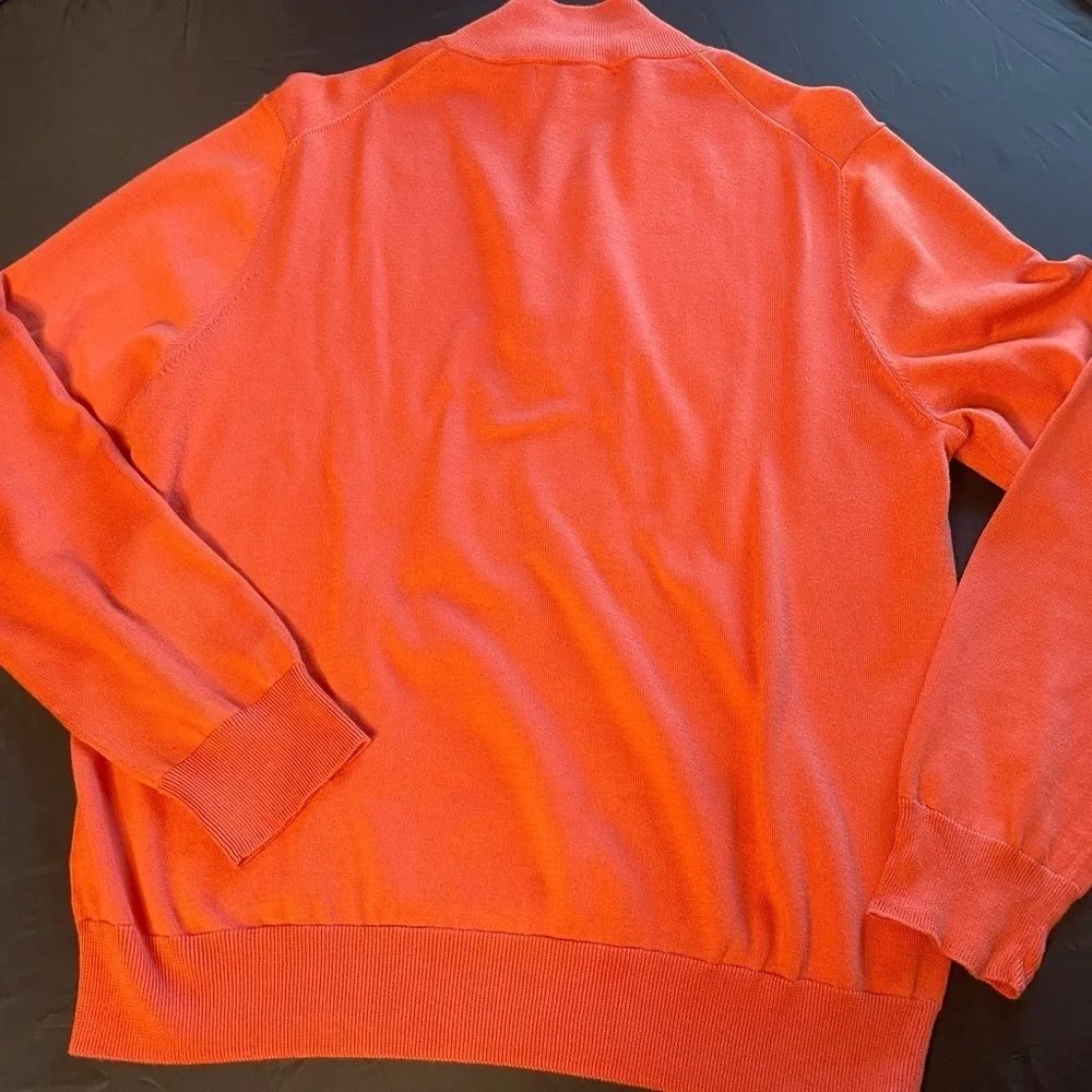 Brooks Brothers Men's Zip-Up Sweater in Coral